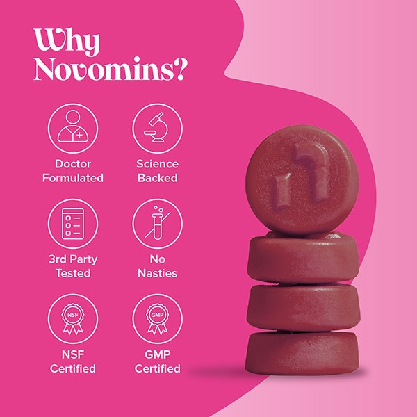 Novomins Blackberry-Flavoured Women's Multivitamin Gummies