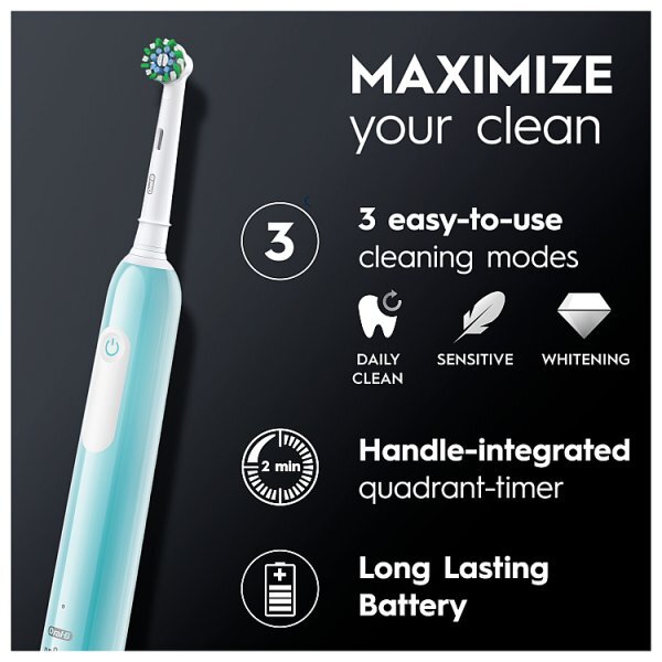 Oral-B Pro 1 Blue Electric Toothbrush + Travel Case