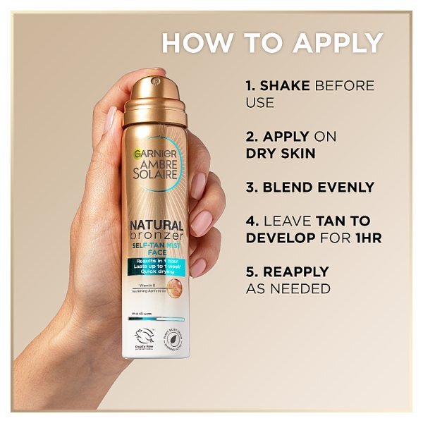 Garnier Ambre Solaire No Streaks Bronzer Intense Face Mist 75ml