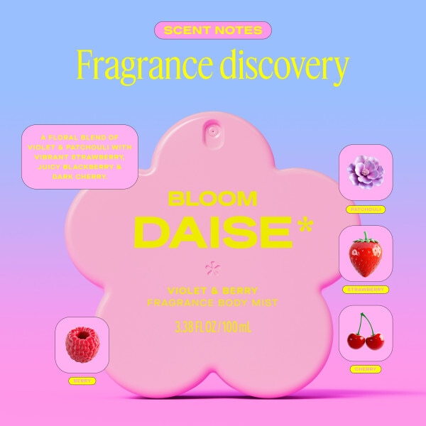 Daise Fragrance Body Mist Violet & Berry 100 Ml