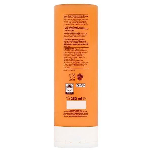 Superdrug Pumpkin Spice Shower Gel