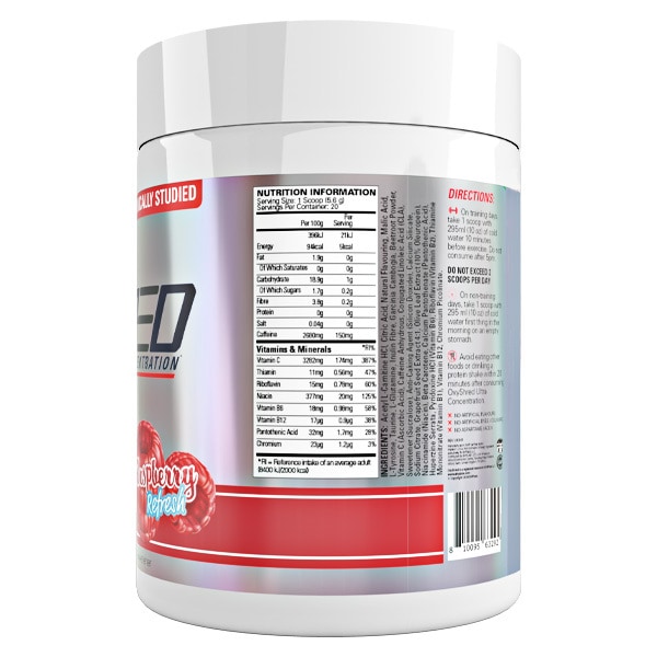 EHPlabs OxyShred Raspberry Refresh 20 Serve