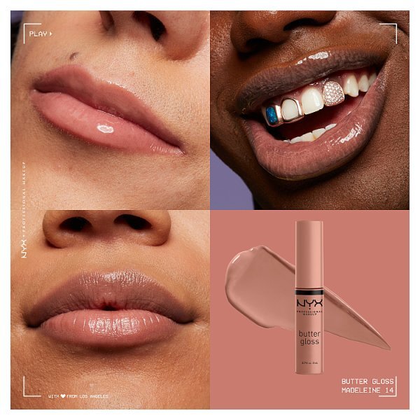 NYX Professional Makeup Butter Gloss - Madeleine