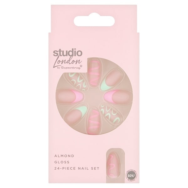 Studio London Spring Pastel Almond Nails