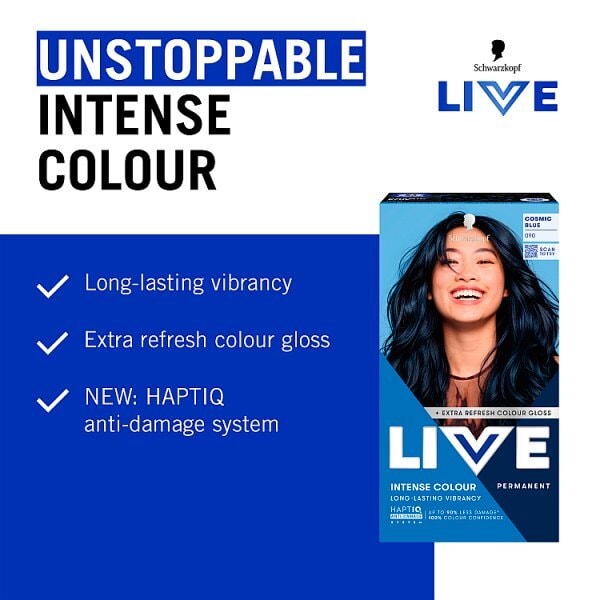 Schwarzkopf LIVE 090 Cosmic Blue Permanent Hair Dye