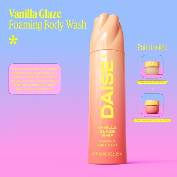Daise Foaming Body Wash Vanilla Glaze 265ml
