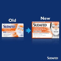 Sudafed Congestion & Headache Relief Capsules 16s