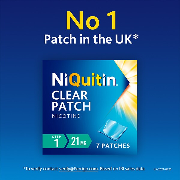 NiQuitin 21mg Step 1- 7 Nicotine Patches- Stop Smoking Aid