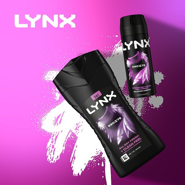 Lynx Bodywash Shower Gel Excite 225ml