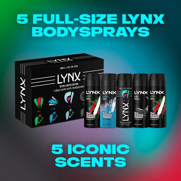 Lynx 5 Days With 5 Bodysprays Gift Set