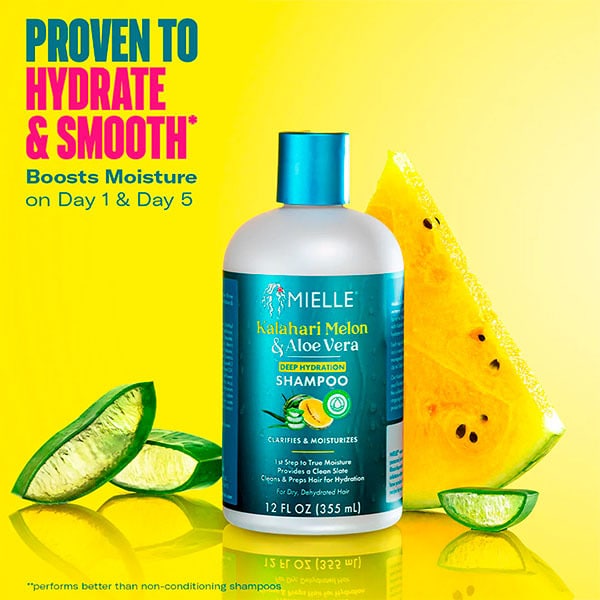 Mielle Kalahari Melon & Aloe Deep Hydration Shampoo 355Ml