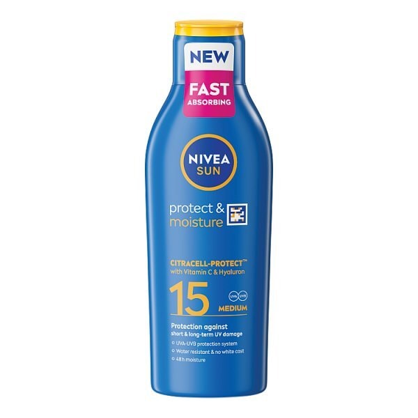 NIVEA SUN Protect & Moisture Sun Cream Lotion SPF15 200ml