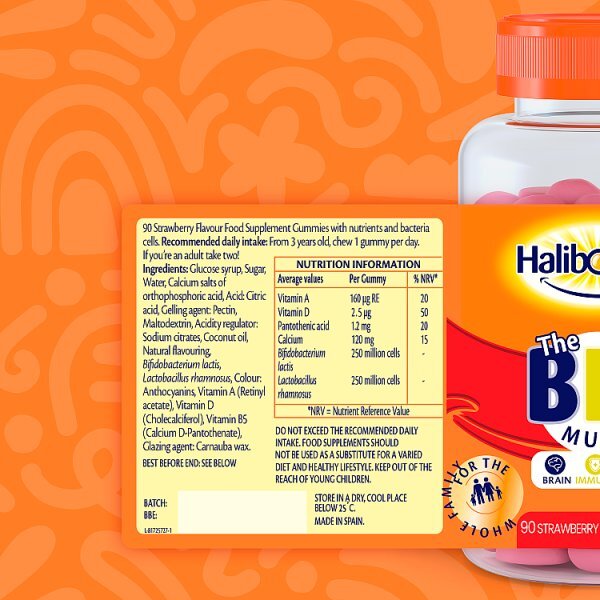 Haliborange Brain Immunity Gut Strawberry - 90 Softies