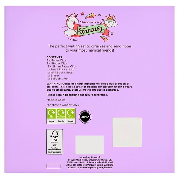Superdrug Fantasy Zebra Character Stationery Gift Set