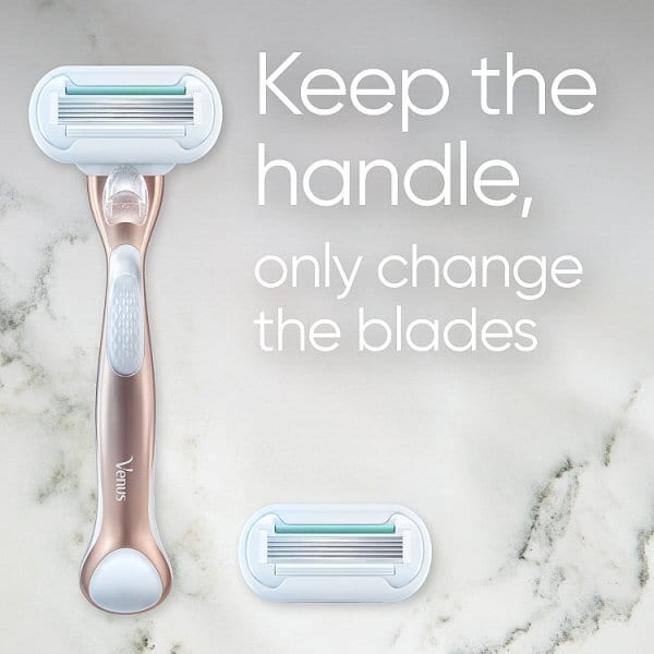 Venus Deluxe Smooth Sensitive Rosegold Razor - 3 Blades