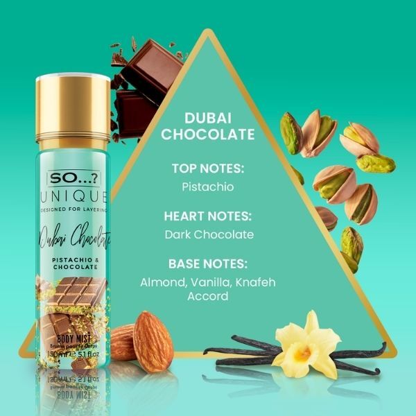 So…? Unique Dubai Chocolate Body Mist 150Ml