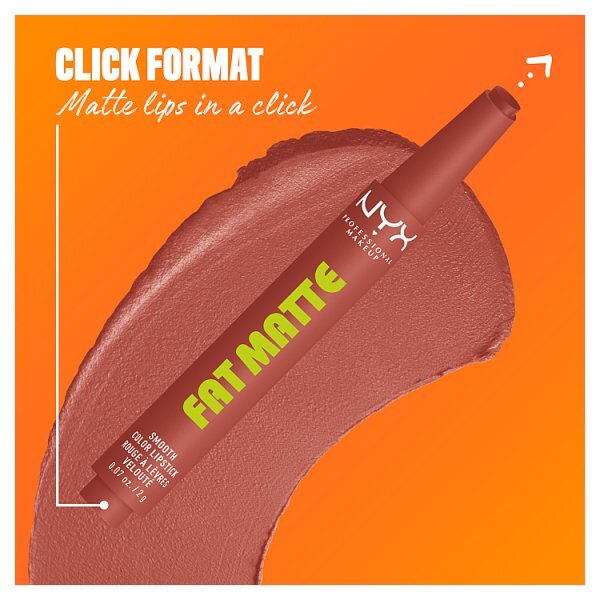 NYX Professional Makeup Fat Matte Lipstick, Rose Robe
