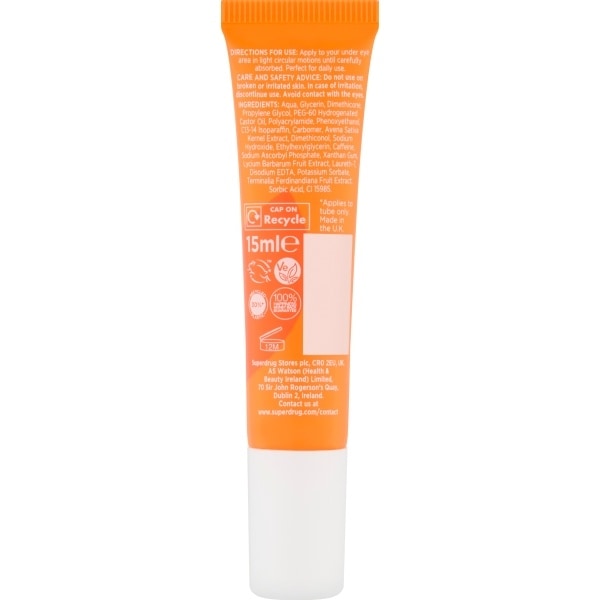 Superdrug Skin Vitamin C Brightening Under Eye Gel 15ml