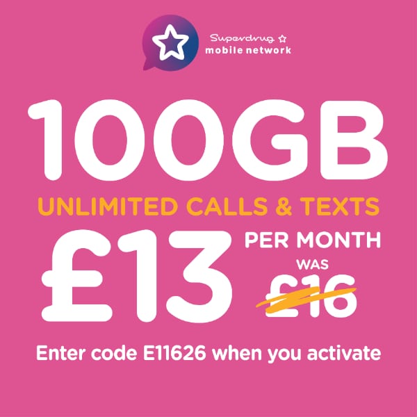 Superdrug Mobile SIM card