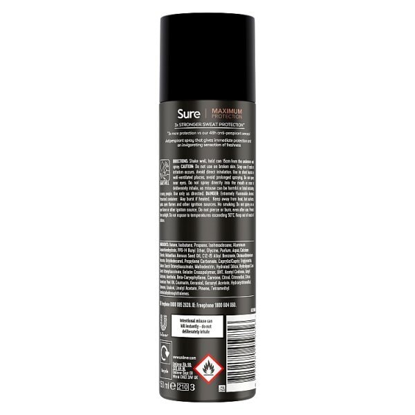Sure Maximum Protection Cobalt Dry 96hr Spray 150ml