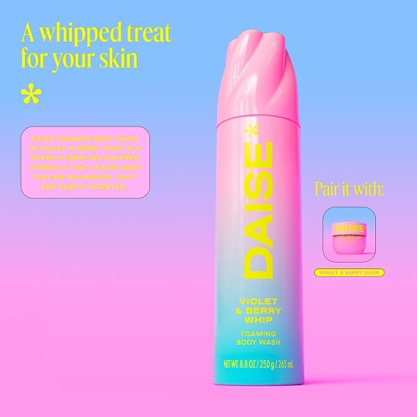 Daise Foaming Body Wash Bloom Violet & Berry 265 Ml