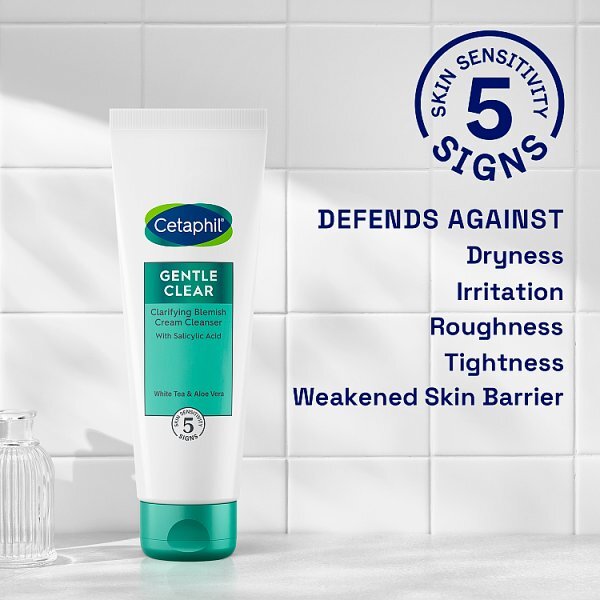Cetaphil Gentle Clear Clarifying Blemish Cream Cleanser 124ml
