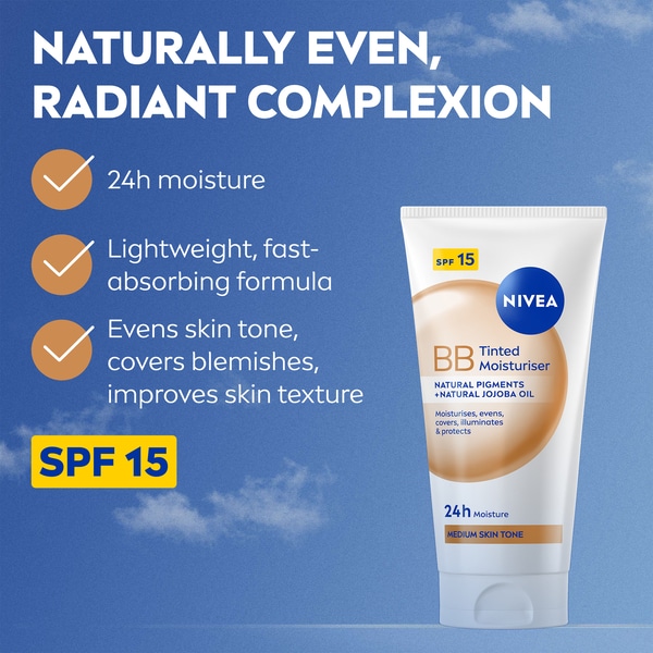 Nivea Bb Tinted Moisturiser Spf15 Medium 50Ml