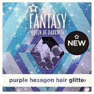 Superdrug Fantasy Queen of Darkness Hair Glitter Pot Purple
