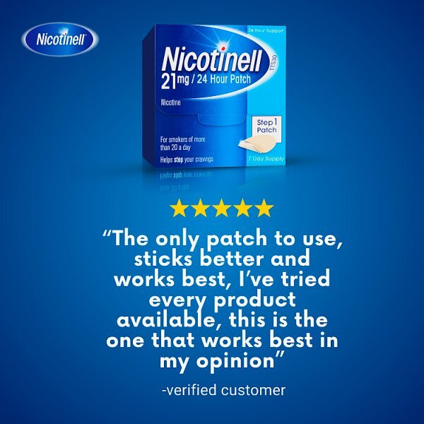 Nicotinell Step 1 Patch 21mg 7 Day Supply