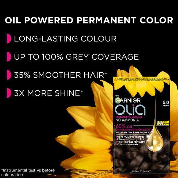 Garnier Olia 3.23 Black Amber Permanent Hair Dye
