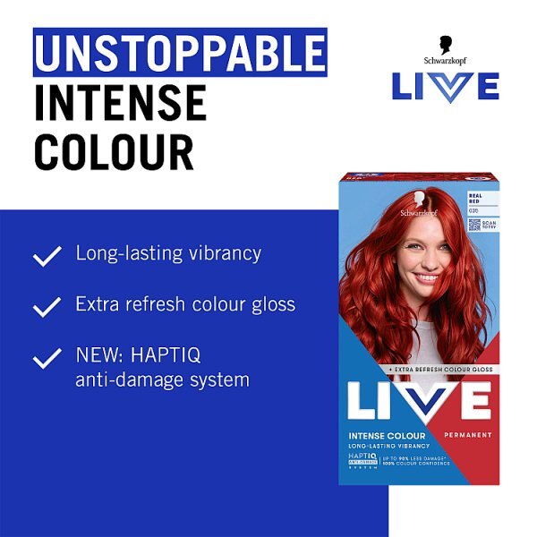 Schwarzkopf LIVE 035 Real Red Permanent Hair Dye