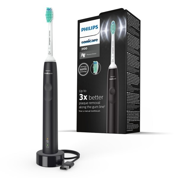 Philips Sonicare Sonic Electric Toothbrush 3100 Series Black