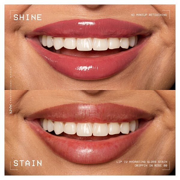 NYX Professional Makeup Lip IV Hydrating Lip Stain Gloss Dripping Rose