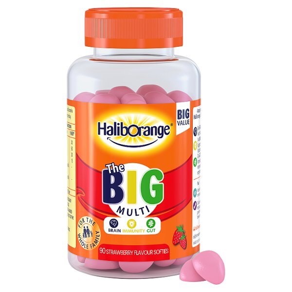 Haliborange Brain Immunity Gut Strawberry - 90 Softies