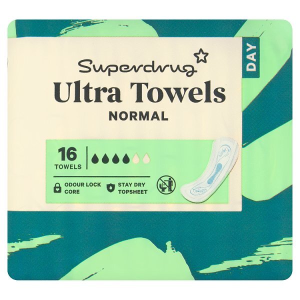 Superdrug Normal Ultra Towel x16