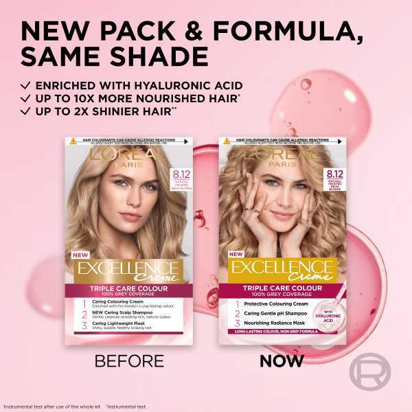 L'Oréal Excellence Crème 8.12 Natural Frosted Beige Blonde