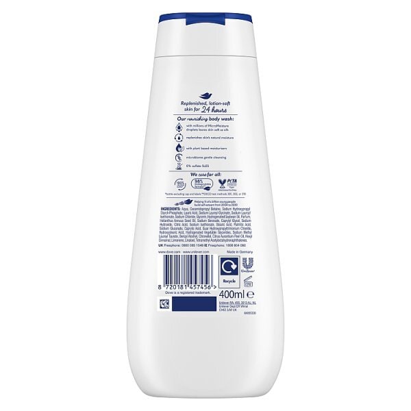 Dove Deeply Nourishing  Advanced Body Wash Shower Gel 400Ml