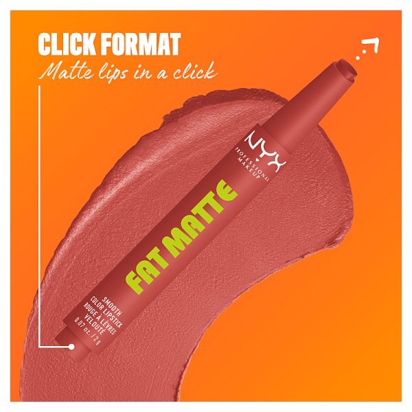 NYX Professional Makeup Fat Matte Lipstick, Mauve Cloud