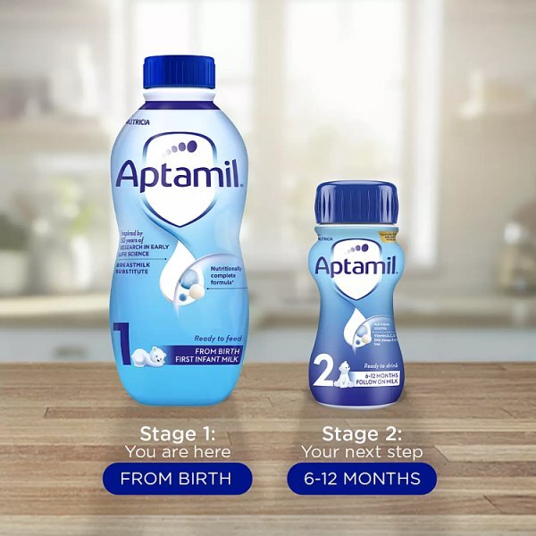 Aptamil 1 First Baby Milk Formula Liquid from Birth 1L