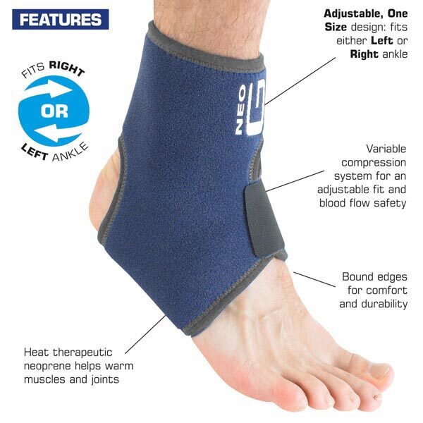 Neo G Ankle Support with Figure of 8 Strap - One Size