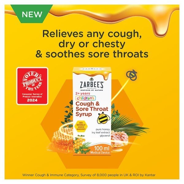 Zarbee's Children's Cough & Sore Throat Syrup 100Ml