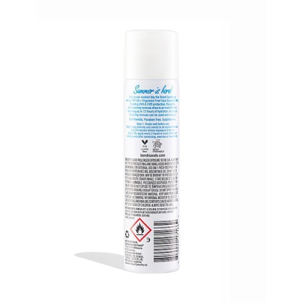 Bondi Sands Fragrance Free Face Mist Spf 50+ 60g