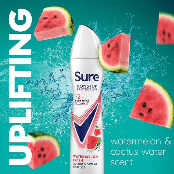 Sure Nonstop Protection Watermelon Fresh Anti-Perspirant Aerosol 250ml
