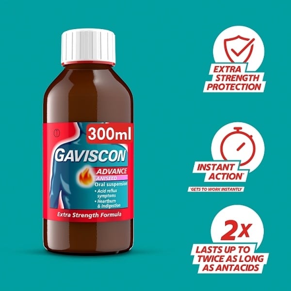 Gaviscon Advance Heartburn & Indigestion Liquid 300ml