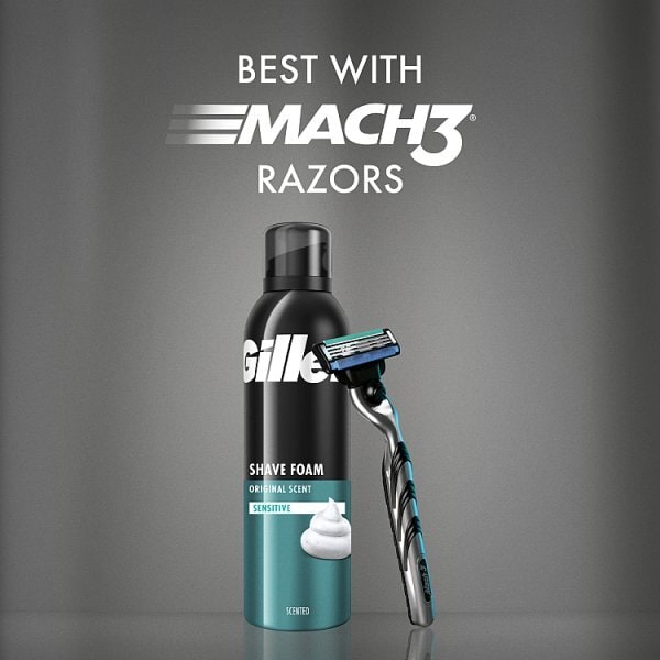 Gillette Shaving Foam Sensitive 250Ml