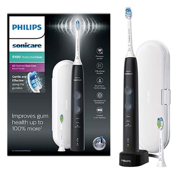 Philips Sonicare ProtectiveClean Electric Toothbrush, Black