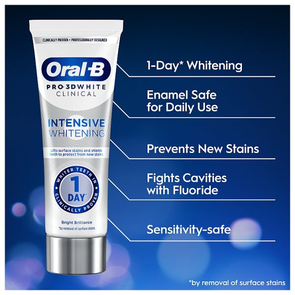 Oral-B Intensive Whitening Bright Brilliance Toothpaste 75ml