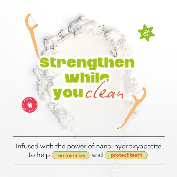 Grin Ultra Smooth Peach Floss Picks 80pk Canister