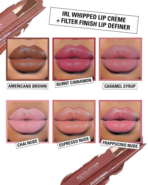 Revolution Irl Filter Finish Lip Definer Burnt Cinnamon