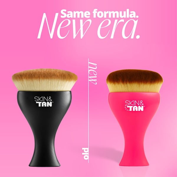 Skin & Tan Pink Gloss Body Buffing Brush